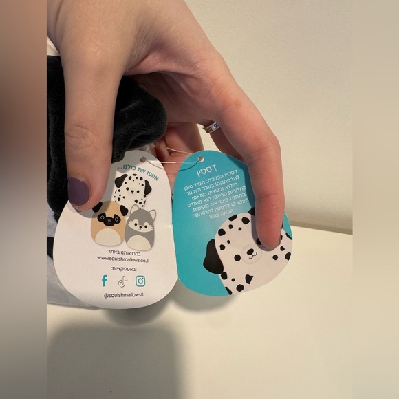 8” Dustin Squishmallow *Hebrew Tag - Picture 6 of 6